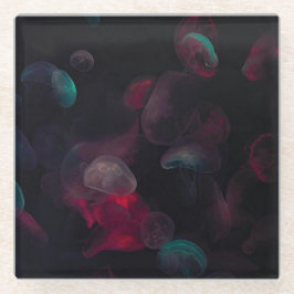 Mystic Jellyfish Glass Onderzetter Glazen Onderzetter