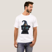 Mystic Kitty Chat d'Halloween T-Shirt Classique (Devant entier)