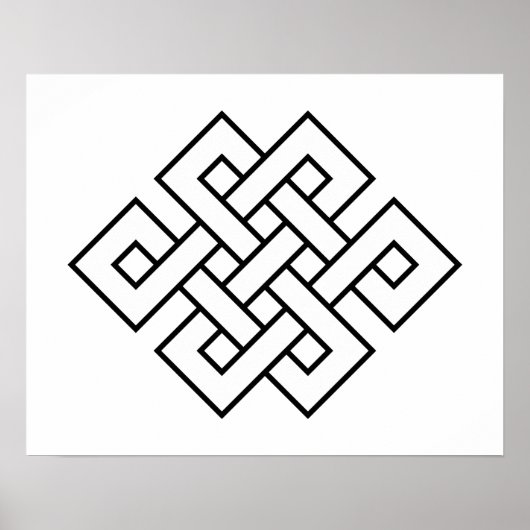 Mystic Knot - B&W 1 Poster (Voorkant)