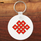 Mystic Knot - Red & Gold 1 Sleutelhanger (Voorkant)