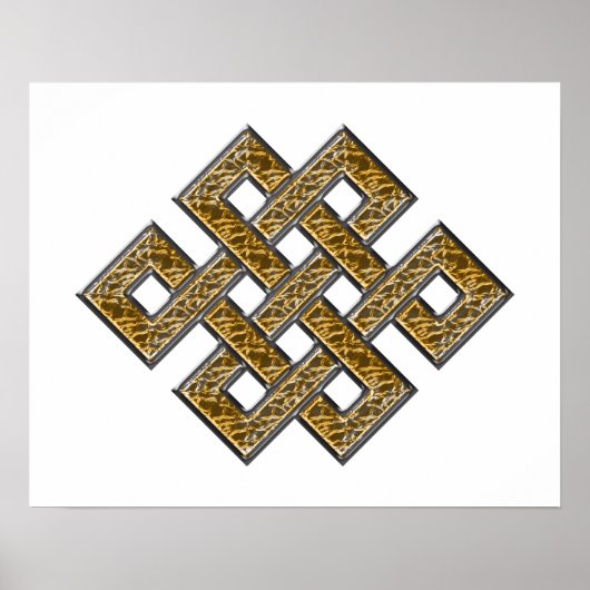 Mystic Knot - Silver & Gold 2 Poster (Voorkant)