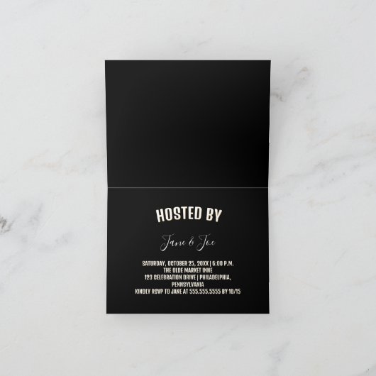 Mystic Lady in Dark Halloween Forest - Uitnodiging (Binnen)