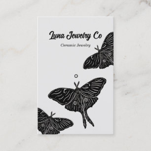 Mystic Luna Moth Bijoux Carte de visite