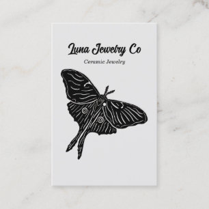 Mystic Luna Moth Bijoux Carte de visite