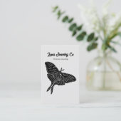 Mystic Luna Moth Bijoux Carte de visite (Debout devant)