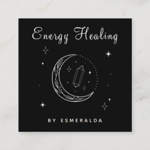 Mystic Magical Moon Energy Worker Healing Psychic Vierkante Visitekaartje
