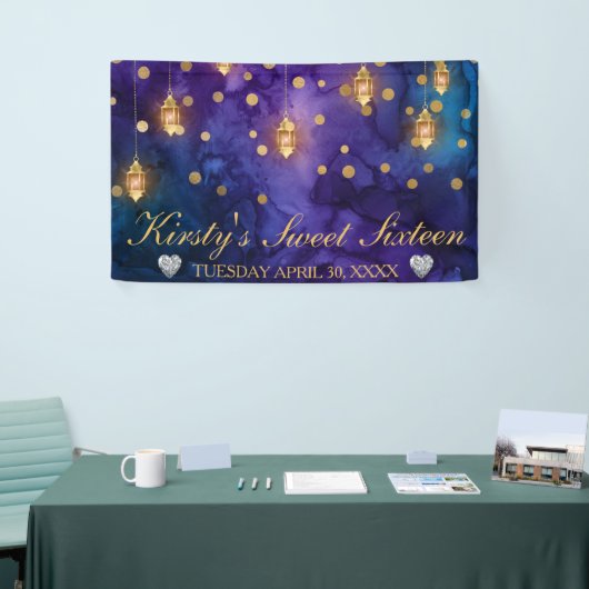 Mystic Marrakesh Night Lantern & Bokeh Sweet 16 Spandoek (Beurs)