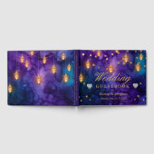 Mystic Marrakesh Night Lantern & Bokeh Wedding Gastenboek (Volledig)