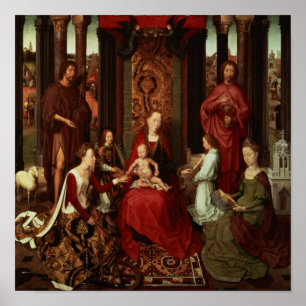 Mystic Marriage of St. Catherine en Other Saints Poster