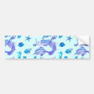 Mystic Mermaid Fairy Paarse Creature Bumpersticker