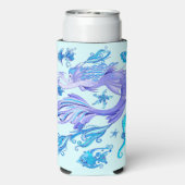 Mystic Mermaid Fairy Paarse Creature Ceramic Tegel (Seltzer Achterkant)