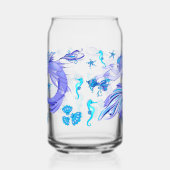 Mystic Mermaid Fairy Paarse Creature Ceramic Tegel Blikvorm Glas (Links)