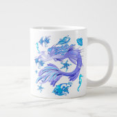 Mystic Mermaid Fairy Paarse Creature Ceramic Tegel Extra Grote Beker (Rechts)