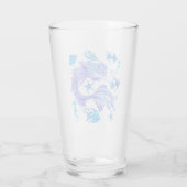 Mystic Mermaid Fairy Paarse Creature Ceramic Tegel Glas (Achterkant)