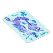 Mystic Mermaid Fairy Paarse Creature Ceramic Tegel Magneet (Rechterzijde)