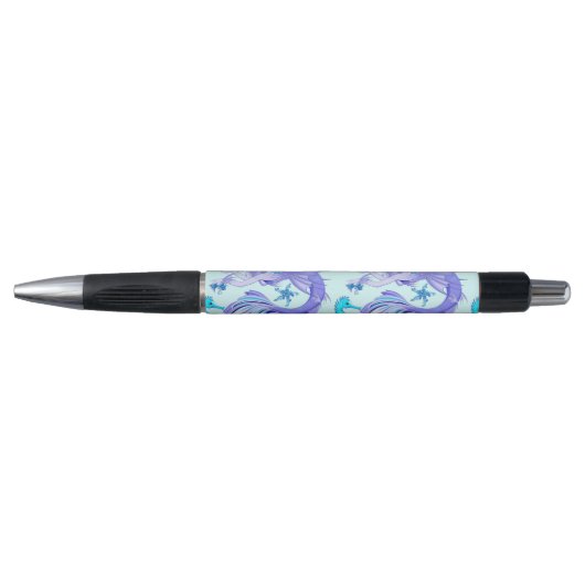 Mystic Mermaid Fairy Paarse Creature Ceramic Tegel Pen (Voorkant)