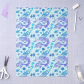 Mystic Mermaid Fairy Paarse Creature Ceramic Tegel Tissuepapier (Craft)