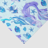 Mystic Mermaid Fairy Paarse Creature Ceramic Tegel Tissuepapier (Detail)