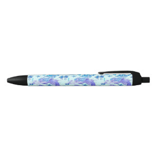 Mystic Mermaid Fairy Paarse Creature Ceramic Tegel Zwarte Inkt Pen