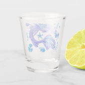 Mystic Mermaid Fairy Paarse Creature Shot Glas (Achterkant)