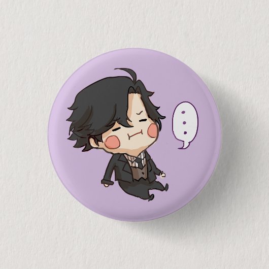 Mystic Messenger : Annoyed Jumin Han Button (Voorkant)
