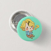 Mystic Messenger : Verward Yoosung Button (Voorkant /achterkant)