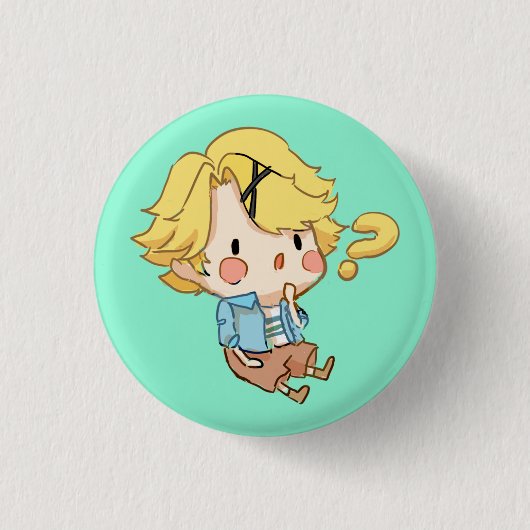 Mystic Messenger : Verward Yoosung Button (Voorkant)