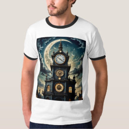 Mystic Midnight Clock Tower T-Shirt