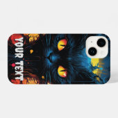 Mystic Midnight Feline iPhone Hoesje (Achterkant horizontaal)