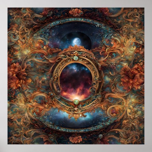 Mystic Moment AI Fantasy Digitale Kunst Print (Voorkant)