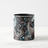 Mystic Moon Cat - Enchanted Black Cat mug (Centre)