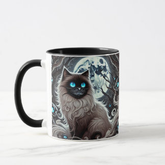 Mystic Moon Cat - Enchanted Black Cat mug Mok