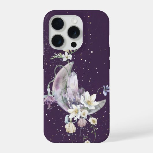 Mystic Moon Crystal Floral Phone Case (Verso)