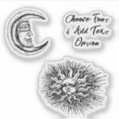 Mystic Moon en Sun Sticker (Voorkant)