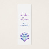 Mystic Moon Hang Label Size Kleding Display Kaart (Voorkant)