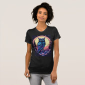 Mystic Moon Owl TShirt Enchantant style Nocturne (Devant entier)