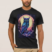 Mystic Moon Owl TShirt Enchantant style Nocturne (Devant)