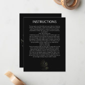 Mystic Moon Sage Cleansing Instructions Notitiekaartje (Voorkant / Achterkant in situ)