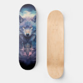 Mystic Moon Wolf Guardian Skateboard (Voorkant)