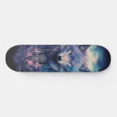 Mystic Moon Wolf Guardian Skateboard (Horizontaal)