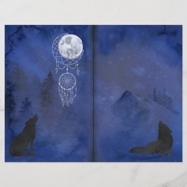 Mystic Moon Wolves Scrapbook Pages (Voorkant)