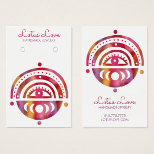 Mystic Moons die Ketting juwelen-beeldschermkaart  Visitekaartje