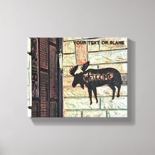 Mystic Moose Canvas Afdruk