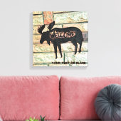 Mystic Moose Canvas Afdruk (Insitu (Woonkamer))