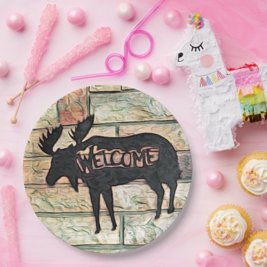 Mystic Moose Papieren Bordje (Feest)