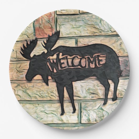 Mystic Moose Papieren Bordje (Voorkant)