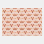 Mystic Moth Pattern op Blush Pink Wrap Inpakpapier Vel (Voorkant)