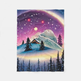 Mystic Mountain Fleece Blanket Deken