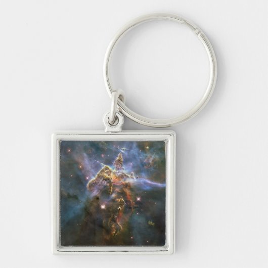 Mystic Mountain in Carina Nebula Hubble Space Sleutelhanger (Voorkant)