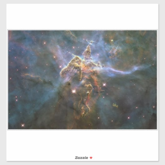 Mystic Mountain in Carina Nebula Hubble Space Sticker (Vel)
